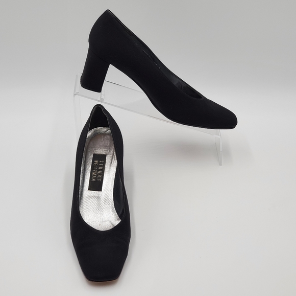 Stuart Weitzman Black Fabric Pumps - Picture 9 of 15